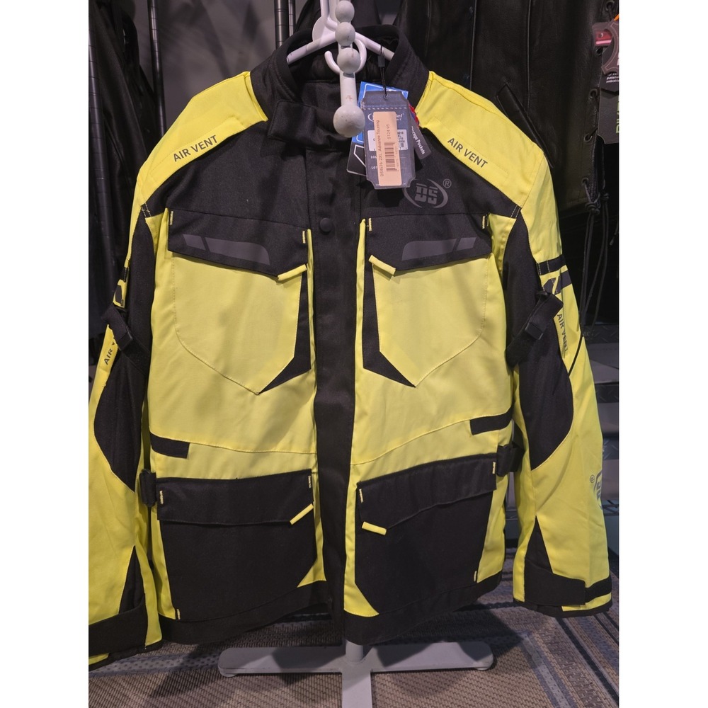 DS4616 Daniel Smart Flashpoint Mens Textile Jacket Yellow 2XL